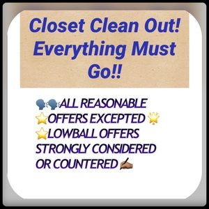 All reasonable offers excepted!